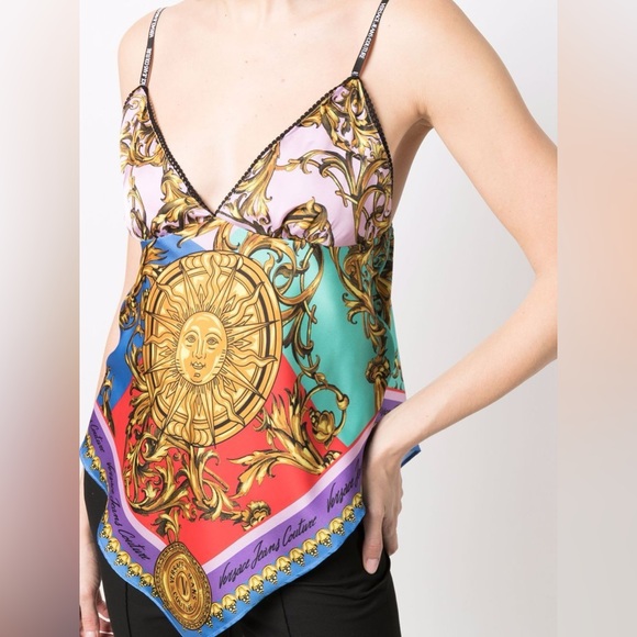 NWT VERSACE JEANS COUTURE Scarf Top - Picture 1 of 6
